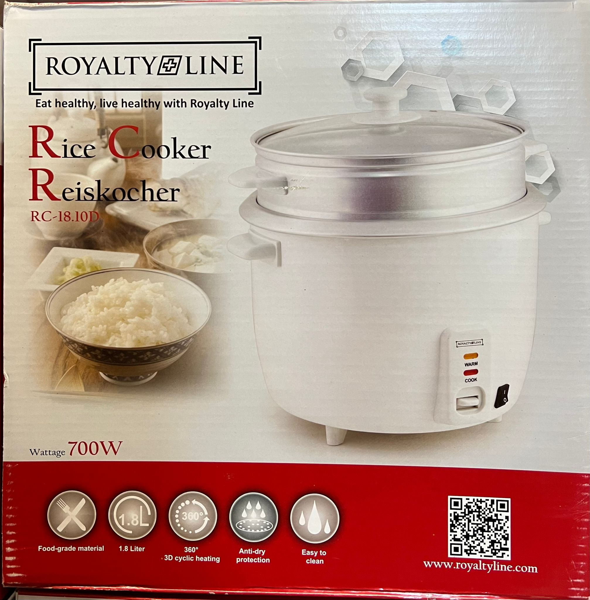 Reiskocher 1,8 L, 700 W