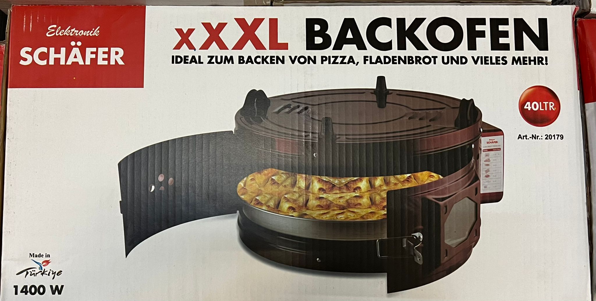 XXL-Backofen 1400 W