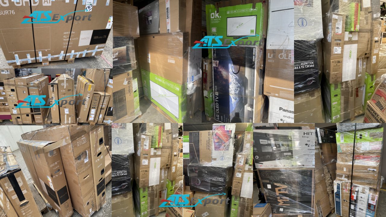 TV-Geräte und Monitore – Markenware Retouren für den Export