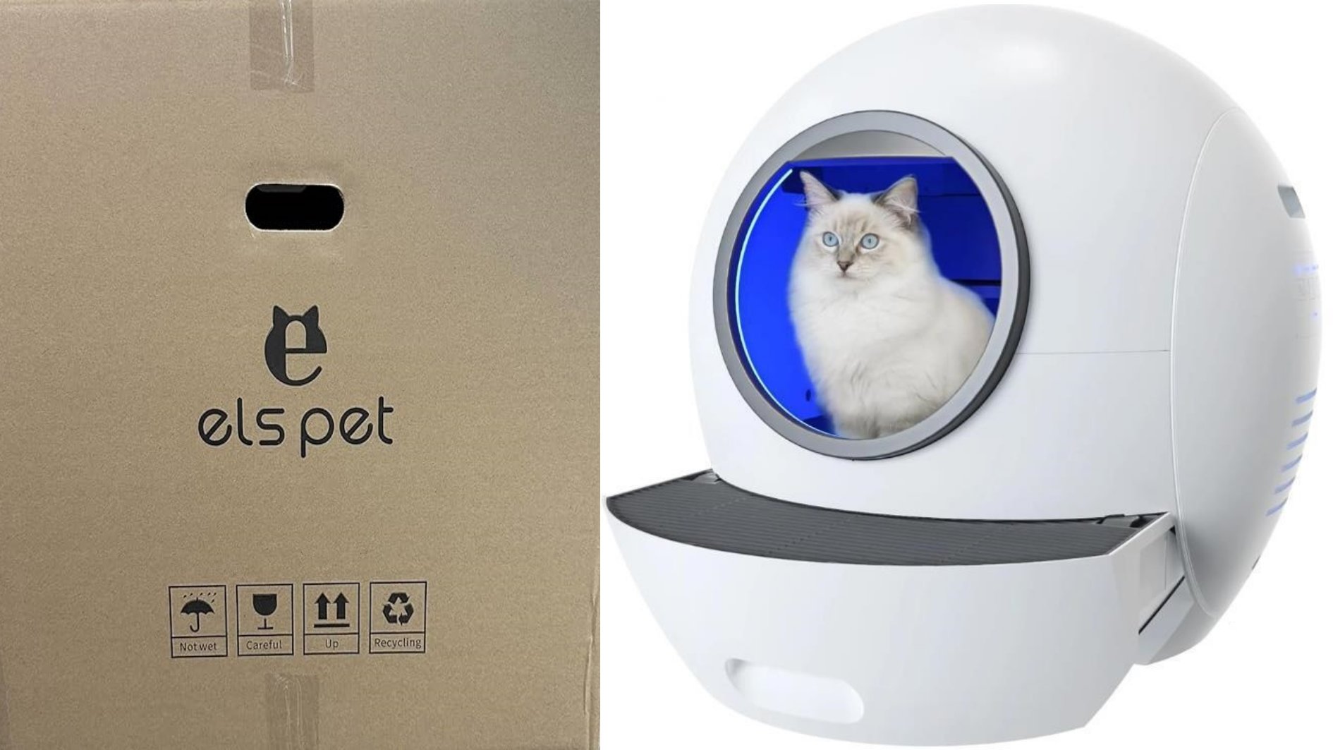 ELS PET selbstreinigende Katzentoilette XXL mit App-Steuerung – B-Ware
